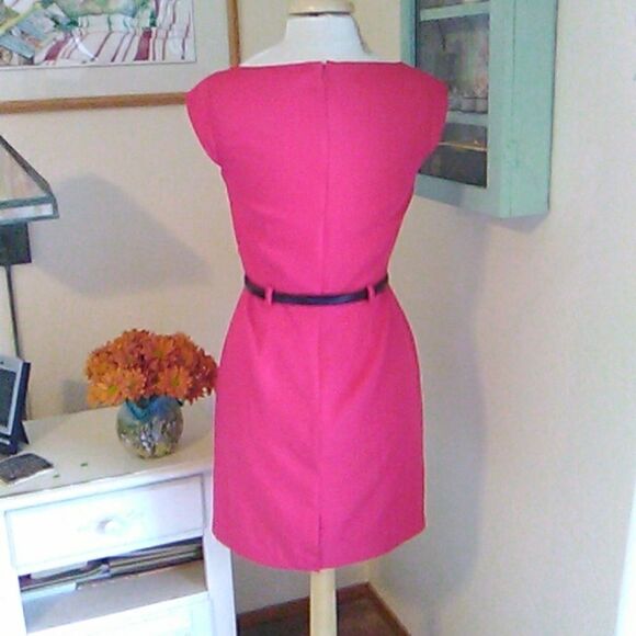 NWOT Banana Republic Deep Pink Sheath Dress - Picture 7 of 12
